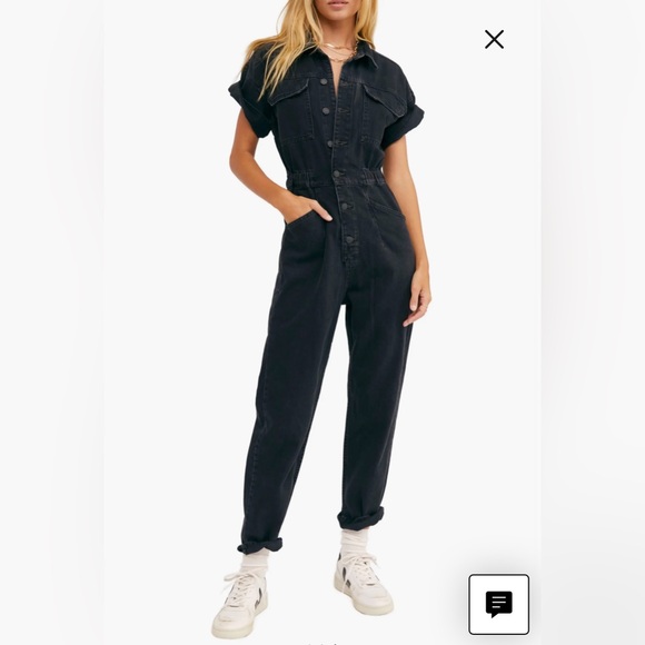 Free People Marci Coverall Jumpsuit - Picture 1 of 5